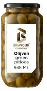 Groene olijven zonder pit 935 ml