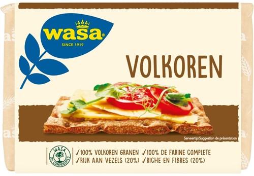 Wasa Knackebrod volkoren 6X260 Gr