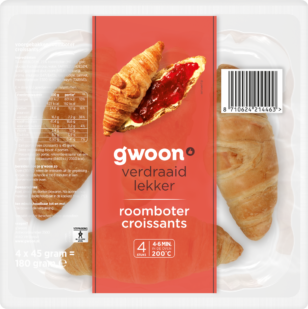 G'woon Croissants Roomboter 12x4 St DOOS