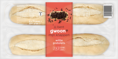 G'woon Pistolet Rustiek Wit 12x300 Gr
