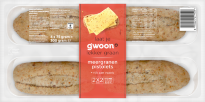 G'woon Baguettes Meergranen 15x2x150 Gr
