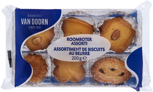 Roomboterkoekjes gesorteerd 9x200 gr