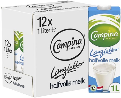 Campina Hb Halfvolle Melk 12X1 Ltr