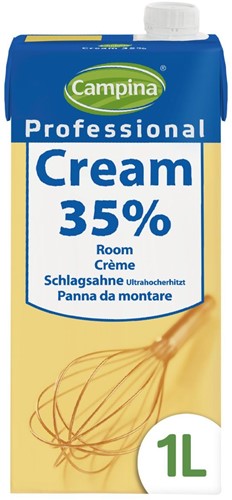 Slagroom 35% zonder suiker 1 Ltr