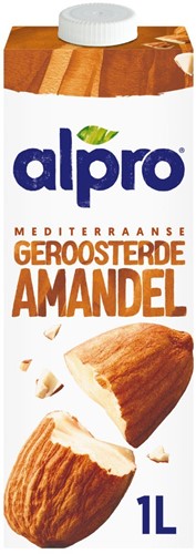 Alpro Amandelmelk Ongezoet Houdbaar 1 Ltr