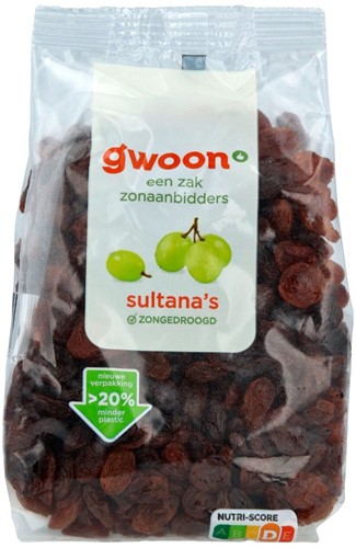 G'woon Sultana Rozijnen 375 Gr