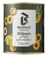Groene Olijven Gesneden 3 Kg