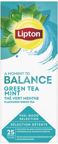 Lipton Feel Good Green Mint Tea 6x25x2 Gr