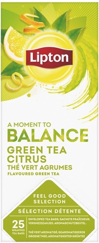 Lipton Feel Good Balance Green Tea Citrus 6x25x2 Gr