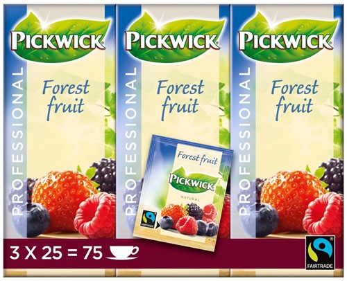 Pickwick Bosvruchten thee 3x25x1,5 gr