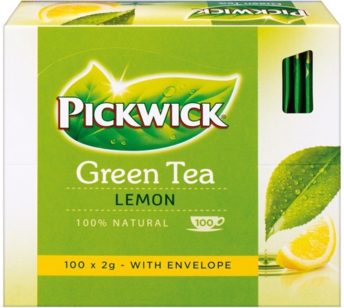 Pickwick Groene Thee Citroen 100X2 Gr