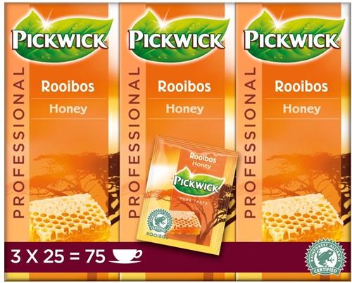 Pickwick Prof. Rooibos Honing thee  3x25X1.5 Gr