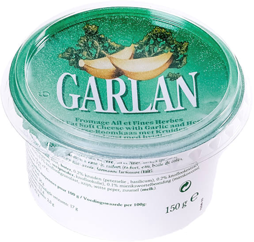 Garlan verse Roomkaas met Kruiden ca. 150 Gr (stuks prijs)