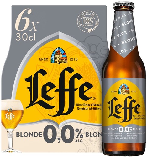 Leffe Blond Alcoholvrij 0% 24x30 cl