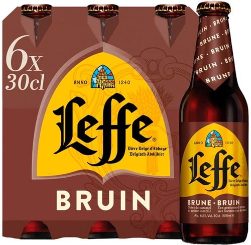 Leffe Bruin Bier 6.5% 24X30 cl