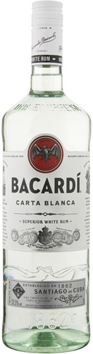 Bacardi Carta Blanca Superior 37.5% 1 Ltr