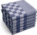Theedoeken Blauw Marine Blok 65X65 10 st.