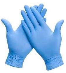 Handschoen Nitril Ongepoederd M Blauw 100 St