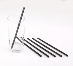 Cocktail roerstaafje [stirs] zwart 165mm 200 st.