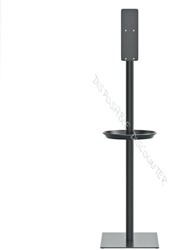 Germstar RVS Vloerstandaard + infohouder zwart