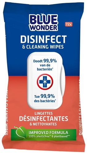 Blue Wonder Desinfectie Reiniger Doekjes 80 St
