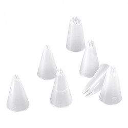 Piping Nozzles, serrated, set 7 Pcs