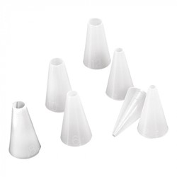 Piping Nozzles, smooth, set 7 pieces