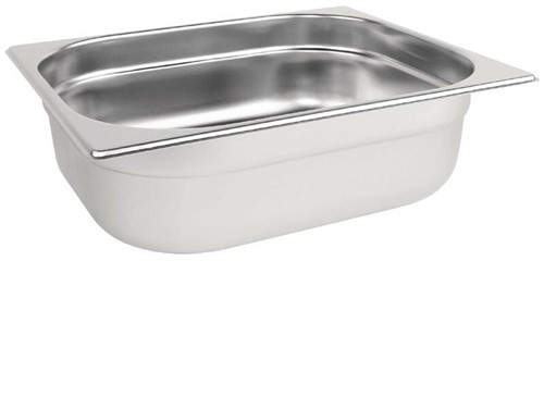 Gastronormbak RVS GN 1/2 diep 10 Cm