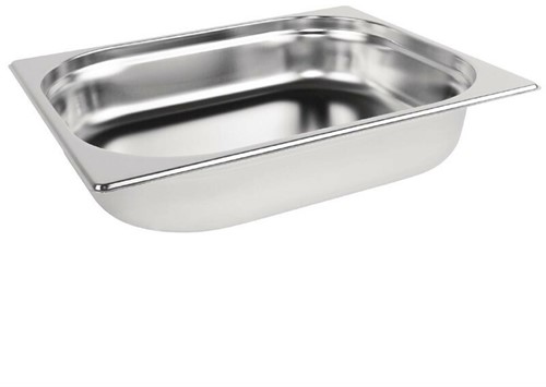 Gastronormbak RVS GN 1/2 diep 6,5cm