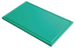 Gastro M HDPE Snijplank Groen met Sapgeul GN 1/1