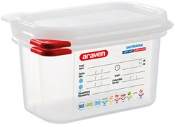 Araven Food Container, 1/9 GN, Polypropylene, 100 mm Deep