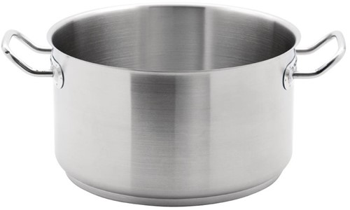 Kookpan RVS middel hoog model 9,5 liter
