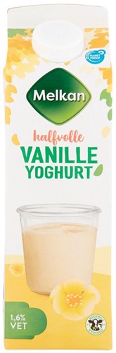 Melkan Halfvolle Vanille Yoghurt 6x1 Ltr