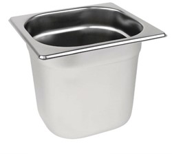 gastronormbak RVS GN 1/6 diep 15 cm