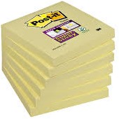 Post-it Memoblok 76mmx76mm geel 6 St.