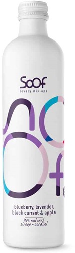 Soof Siroop Blauwe Bes, Lavendel, Zwarte Bes & Appel 340 Ml