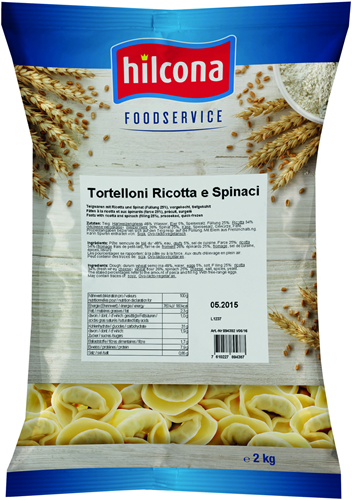 Tortelloni Ricotta & Spinazie 2x2 Kg DV