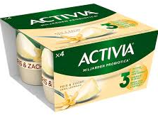 Activia yoghurt Vanille 4x125gr