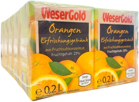 Wesergold Sinaasappelsap Mini 60X20 Cl