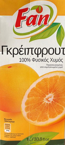 Grapefruitsap 12x1 ltr